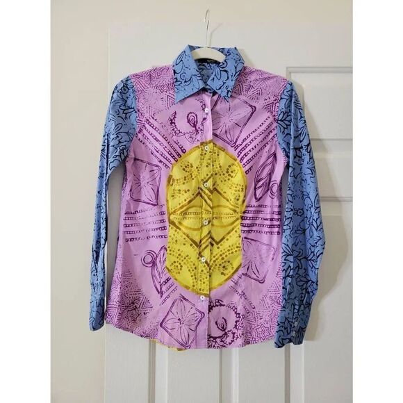 ETRO cotton button down shirt 42, US 6 - Picture 1 of 8